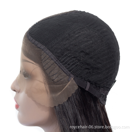 Peruvian Virgin Lace Front Hair Extensions wigs Human Hair U Part Film Lace Wig